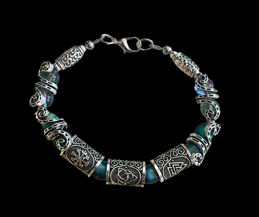 Celtic-Inspired Bracelet with Mirage Beads