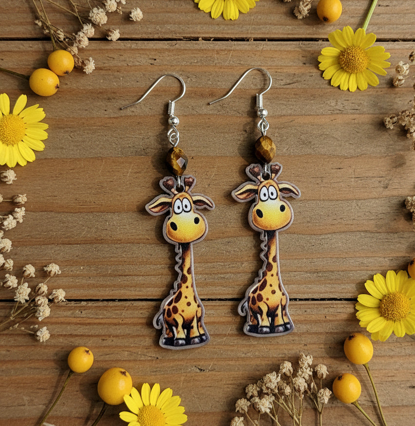 Acrylic Animal Charm Earrings