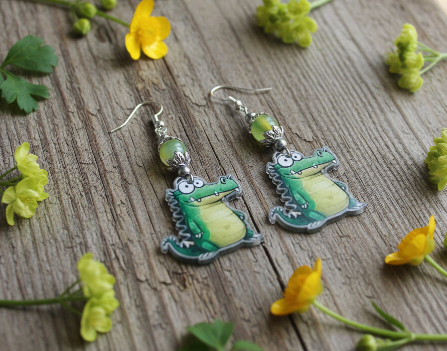 Acrylic Animal Charm Earrings
