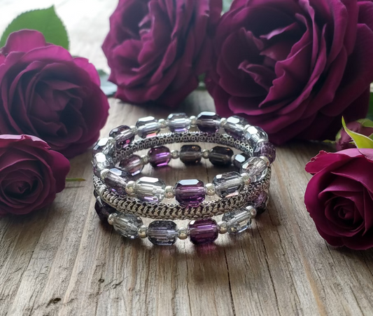 Czech Glass Bead Wraparound Bracelet