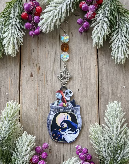 Acrylic Jack & Sally Ornament/SunCatcher